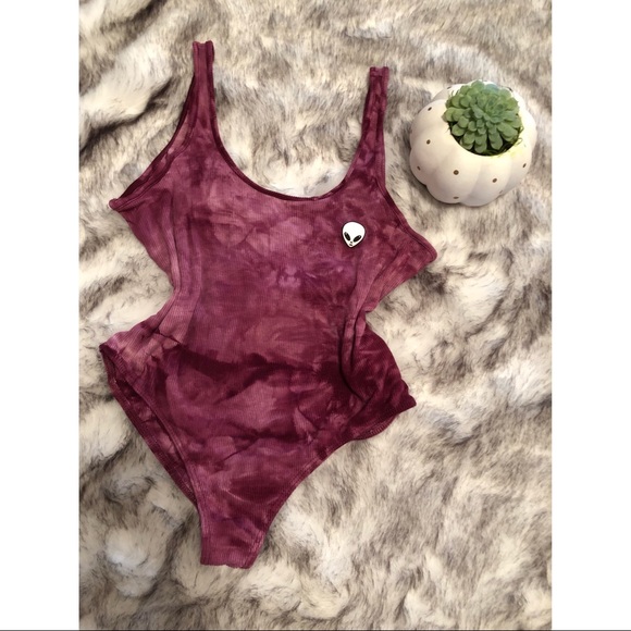Luna Chix Tops - Luna Chix | Tie Dye Alien Bodysuit